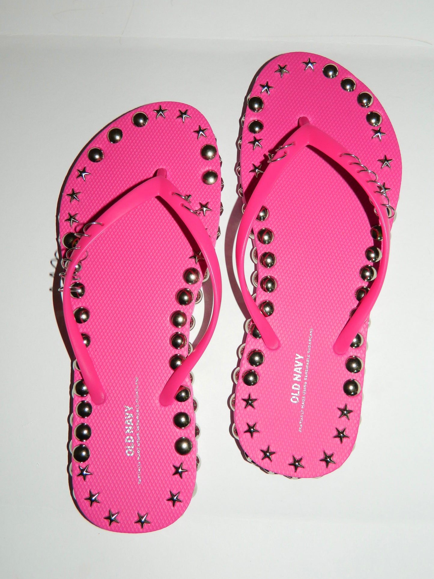 "Super Stunner" Flip Flops- hot pink