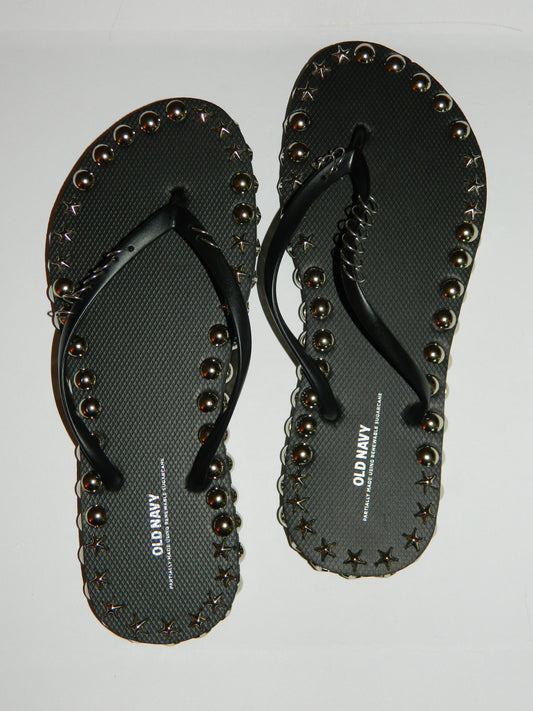 "Super Stunner" Flip Flops- black