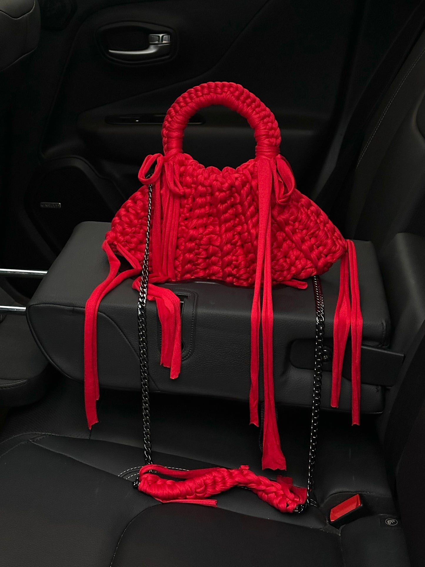 "Top Tier" Crossbody Bag- ruby