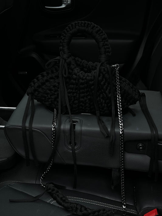 "Top Tier" Crossbody Bag- coal