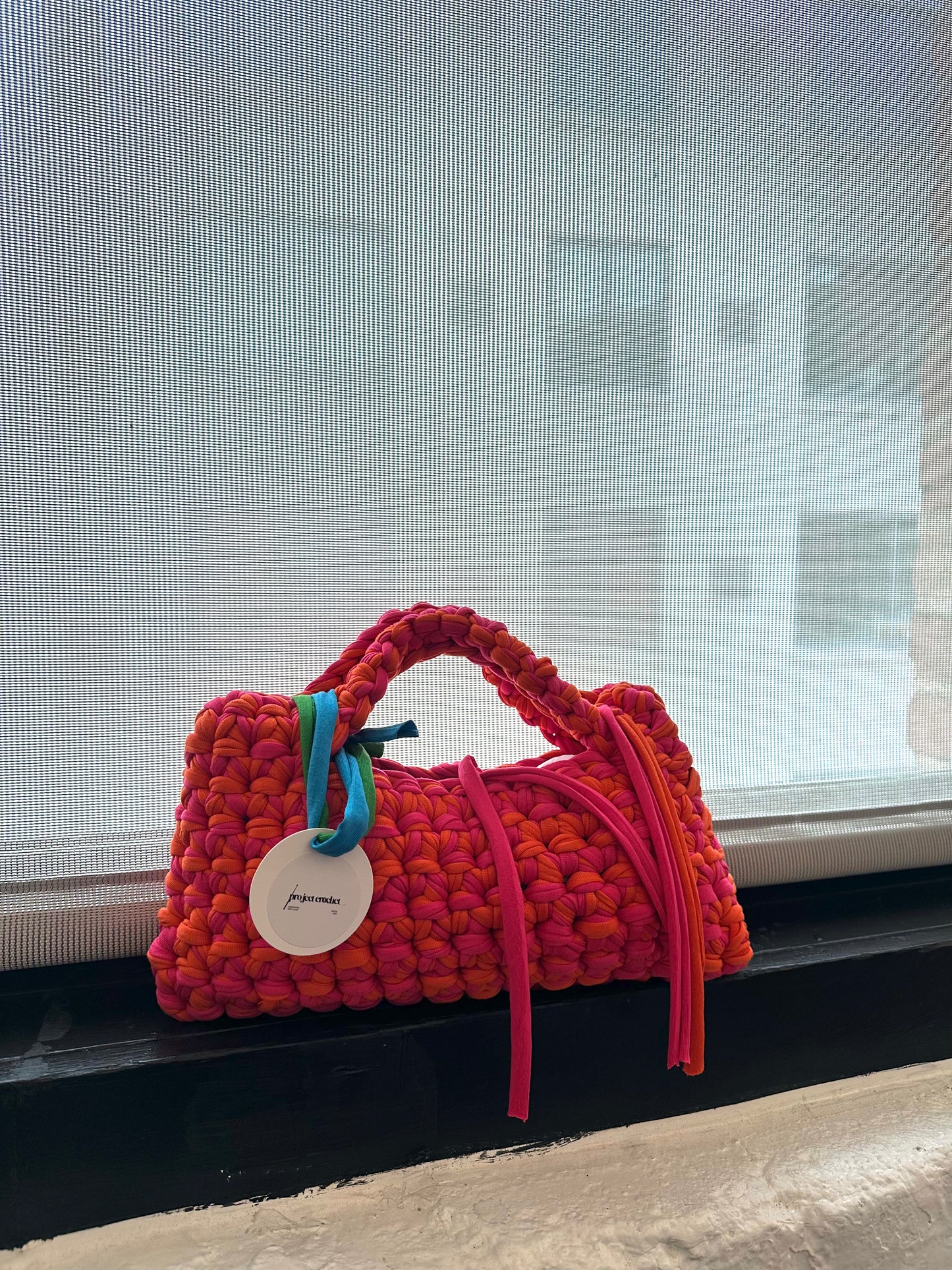 Mini "Hands On" Bag- pink+orange