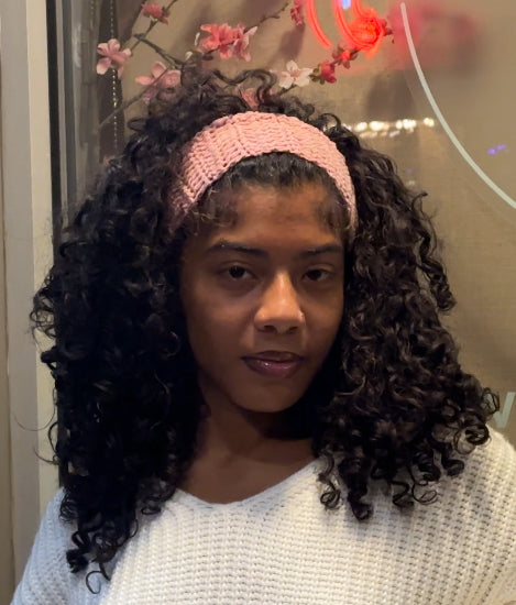 "All In" headband- bubble